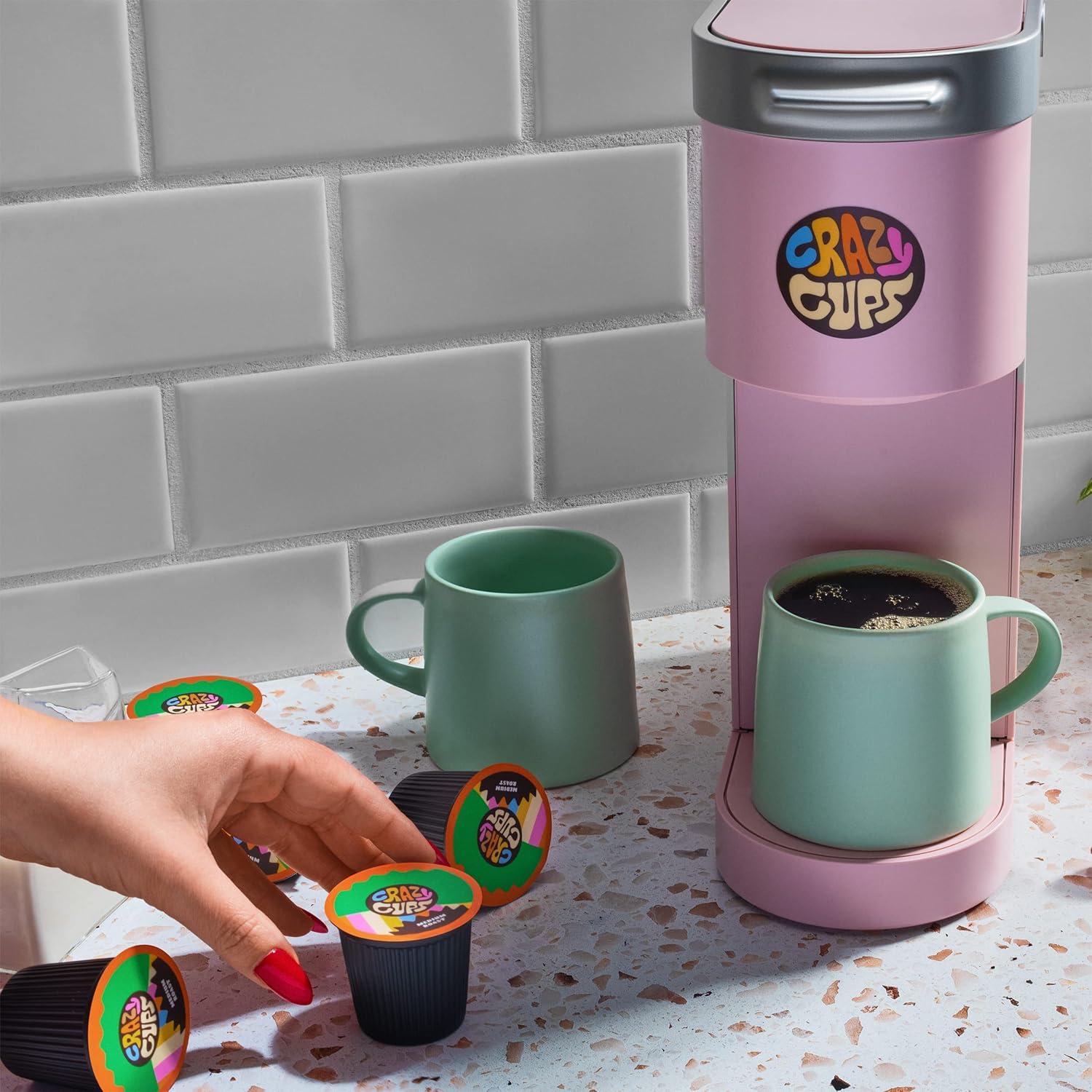 image:imageCrazy Cups Decaf Peppermint Bark Flavored Coffee pods Holiday SingleServe Medium Roast Coffee Cups for Keurig KCup Machines Hot or IcedPack of 1 22 Count TotalBlueberry Shortcake