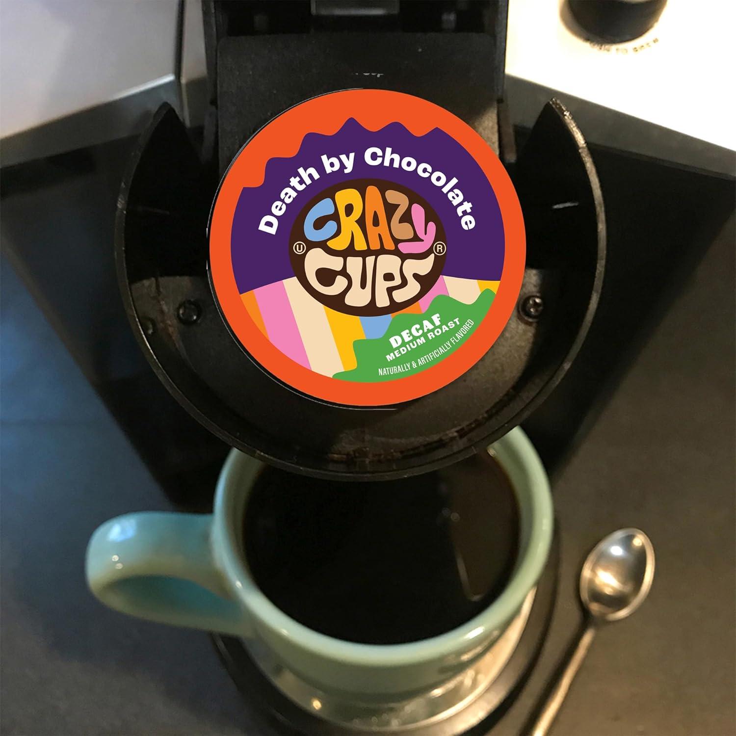 image:imageCrazy Cups Decaf Praline Nutcracker Flavored Coffee Pods Praline Pecan Decaf Coffee Single Serve Coffee for Keurig K Cups Machines Medium Roast Coffee 22 CountDecaf Flavored Variety Pack