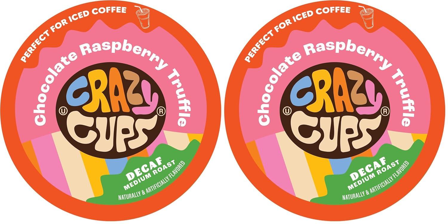 image:imageCrazy Cups Decaf Praline Nutcracker Flavored Coffee Pods Praline Pecan Decaf Coffee Single Serve Coffee for Keurig K Cups Machines Medium Roast Coffee 22 CountDecaf Chocolate Raspberry Truffle