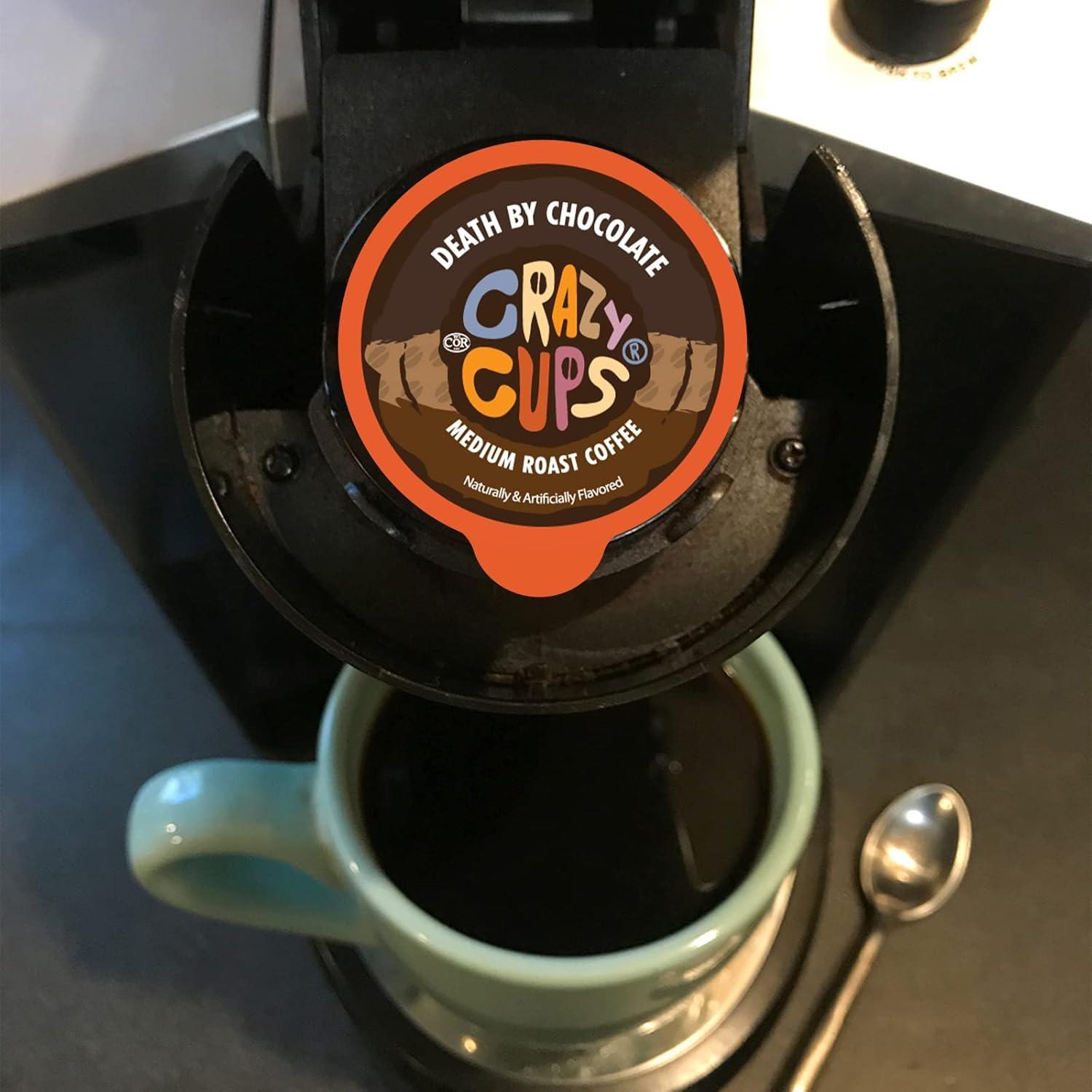 image:imageCrazy Cups Deluxe Holiday Flavored Coffee Gift Box Assorted Flavored Coffee for Keurig KCups Machines Medium Roast Coffee in Recyclable Pods 30 CountCrazy Cups Flavored Coffee Variety Pack
