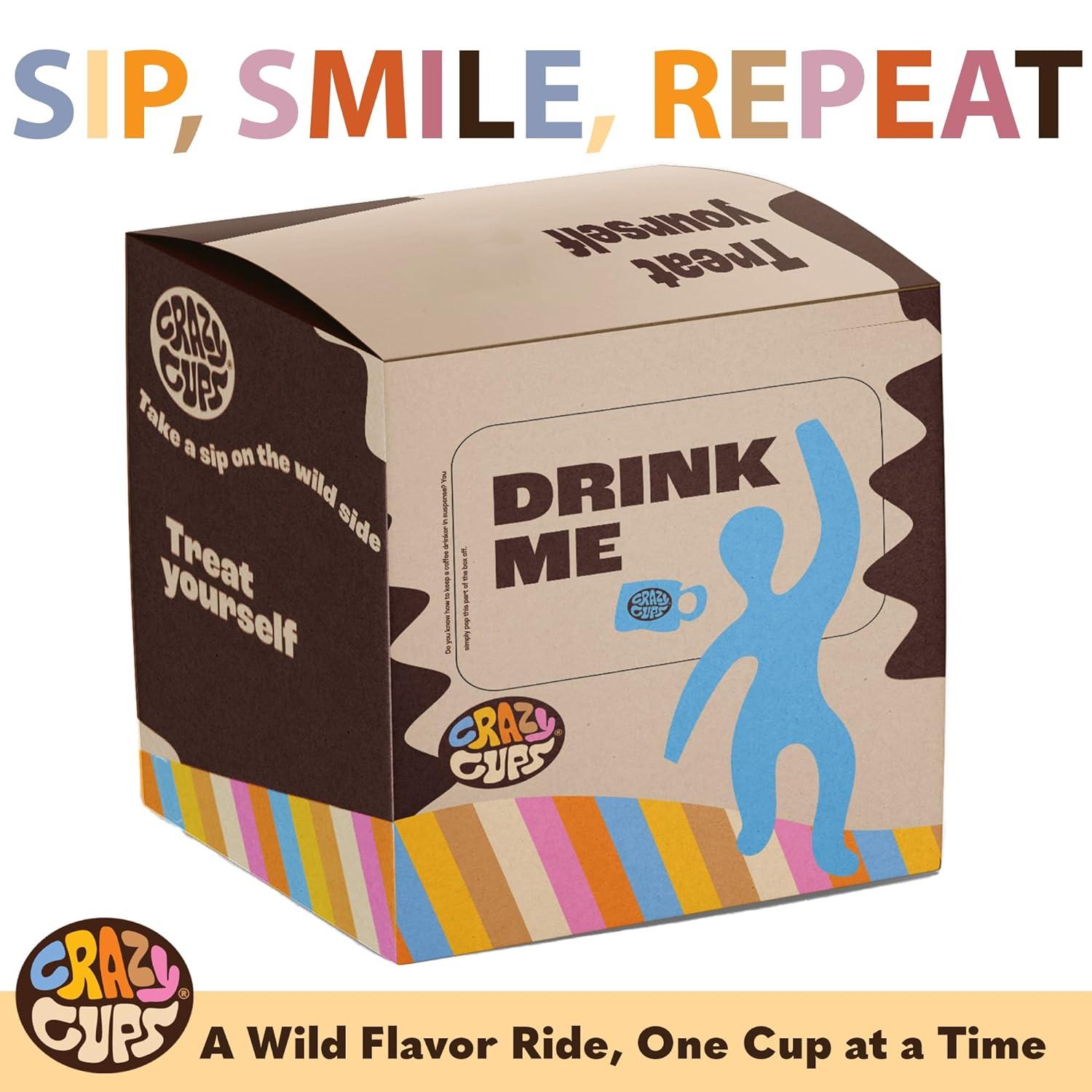 image:imageCrazy Cups Deluxe Holiday Flavored Coffee Gift Box Assorted Flavored Coffee for Keurig KCups Machines Medium Roast Coffee in Recyclable Pods 30 CountCrazy Cups Flavored Coffee Variety Pack