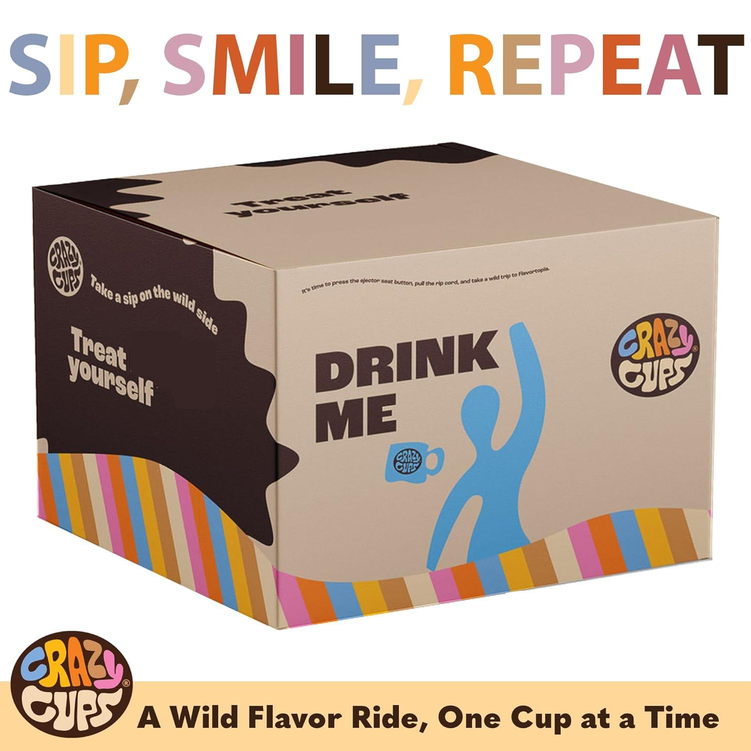 image:imageCrazy Cups Deluxe Holiday Hot Chocolate Gift Set Assorted Flavored Hot Chocolates for Keurig K Cups Machines Single Serve Hot Cocoa in Recyclable Pods 20 CountFlavored Coffee Variety Pack