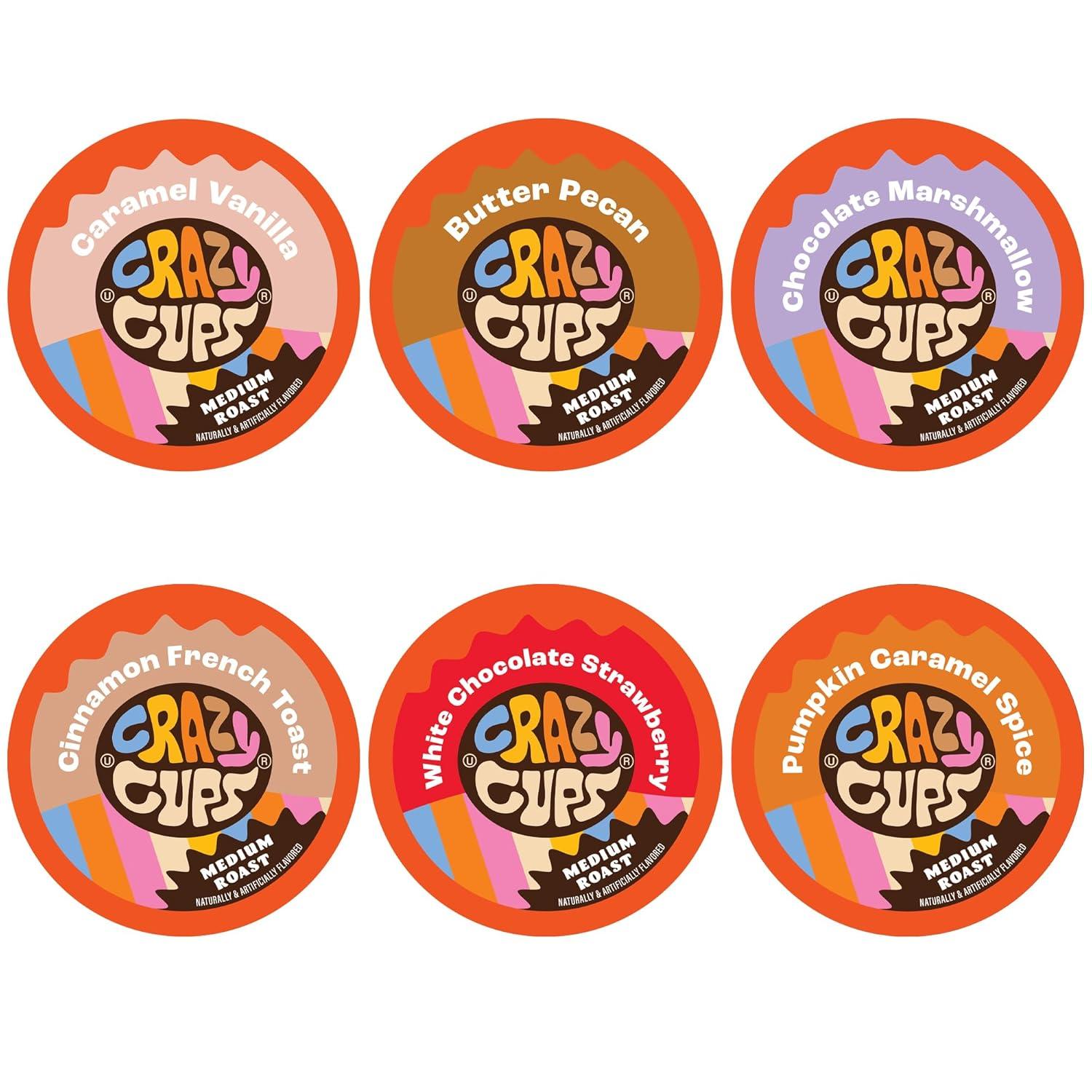 image:imageCrazy Cups Deluxe Holiday Hot Chocolate Gift Set Assorted Flavored Hot Chocolates for Keurig K Cups Machines Single Serve Hot Cocoa in Recyclable Pods 20 CountVariety Pack