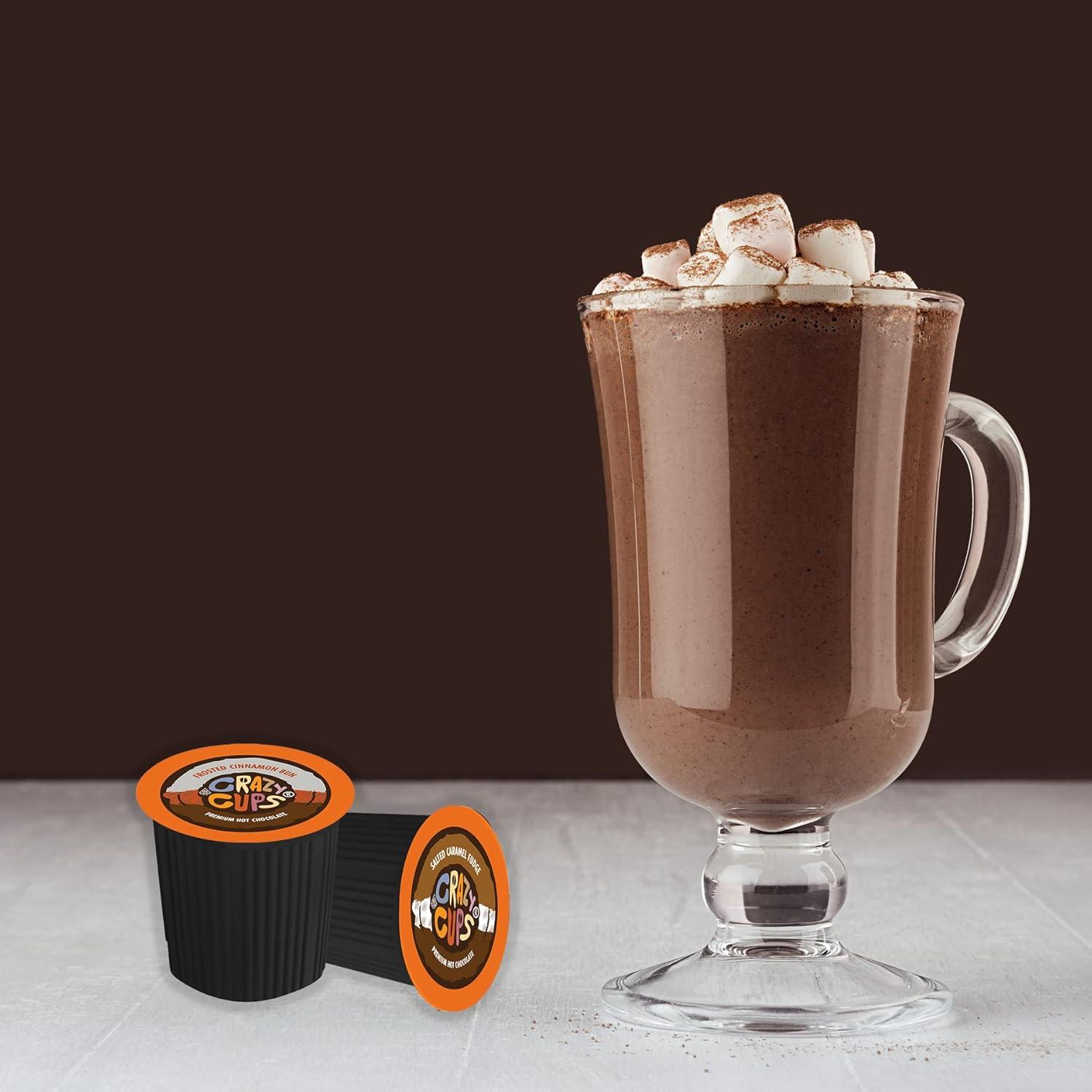 image:imageCrazy Cups Deluxe Holiday Hot Chocolate Gift Set Assorted Flavored Hot Chocolates for Keurig K Cups Machines Single Serve Hot Cocoa in Recyclable Pods 20 CountNew Hot Chocolate Variety Pack