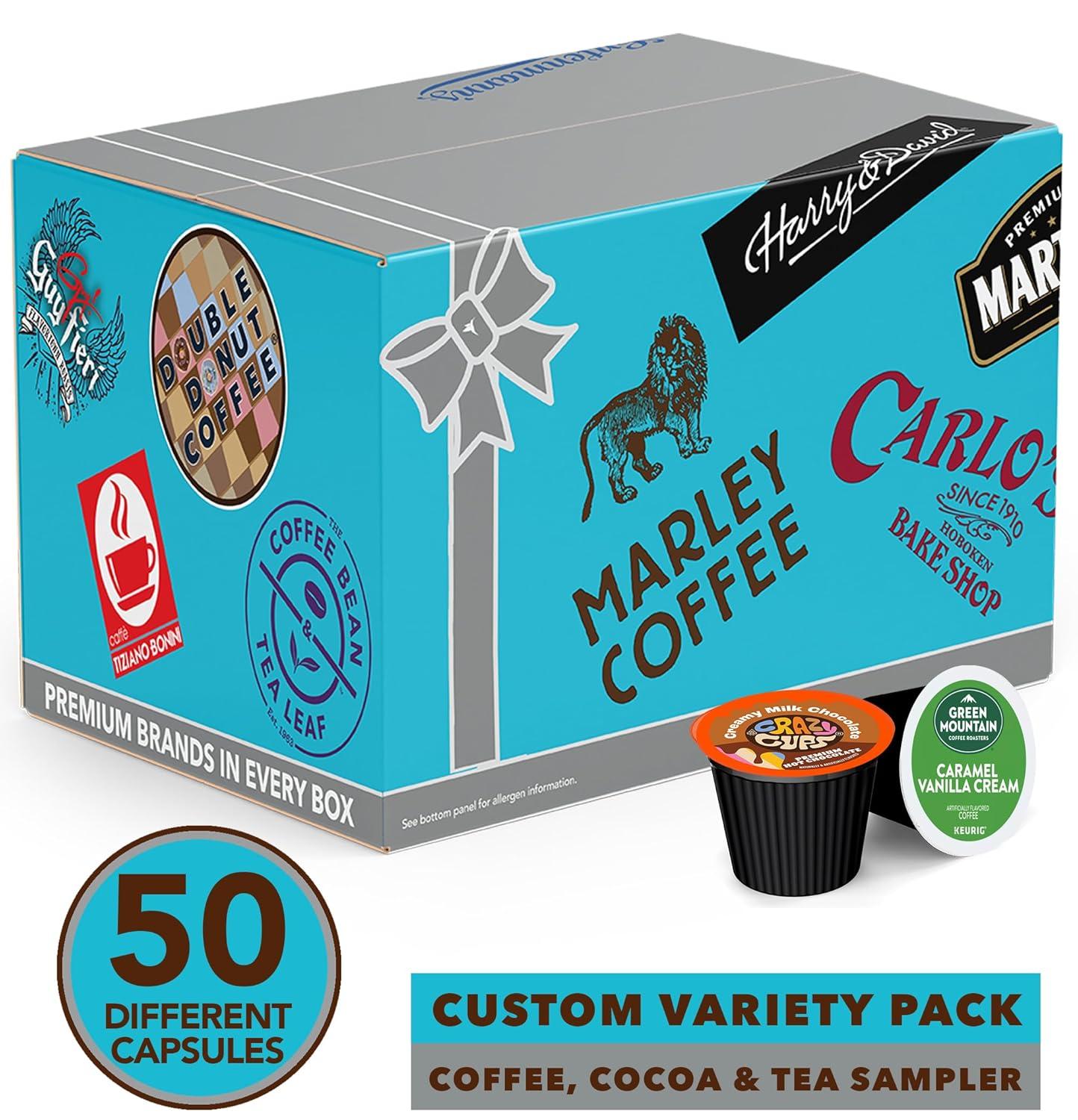 image:imageCrazy Cups Deluxe Holiday Hot Chocolate Gift Set Assorted Flavored Hot Chocolates for Keurig K Cups Machines Single Serve Hot Cocoa in Recyclable Pods 20 CountVariety Pack