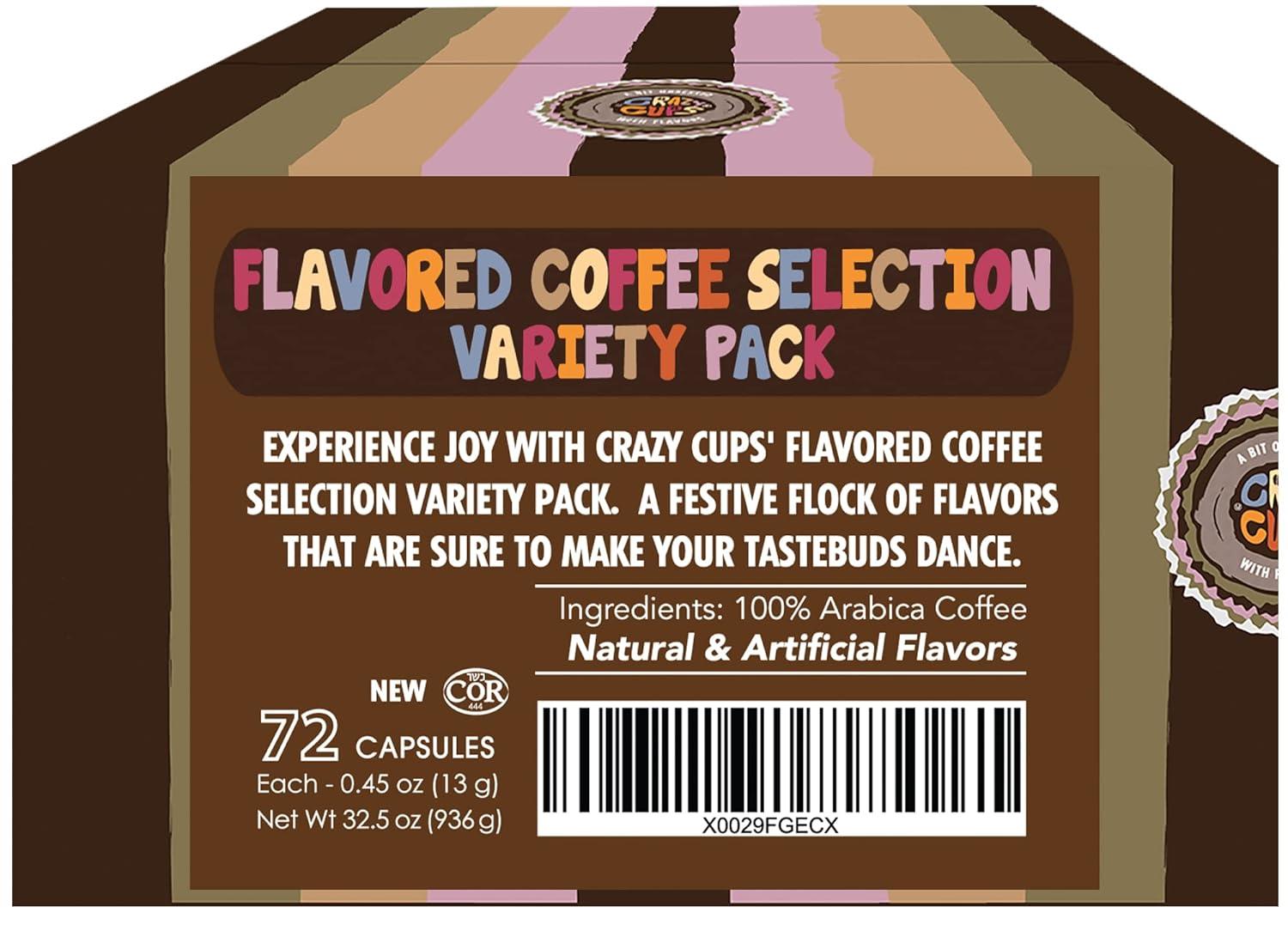 image:imageCrazy Cups Deluxe Holiday Hot Chocolate Gift Set Assorted Flavored Hot Chocolates for Keurig K Cups Machines Single Serve Hot Cocoa in Recyclable Pods 20 CountVariety Pack