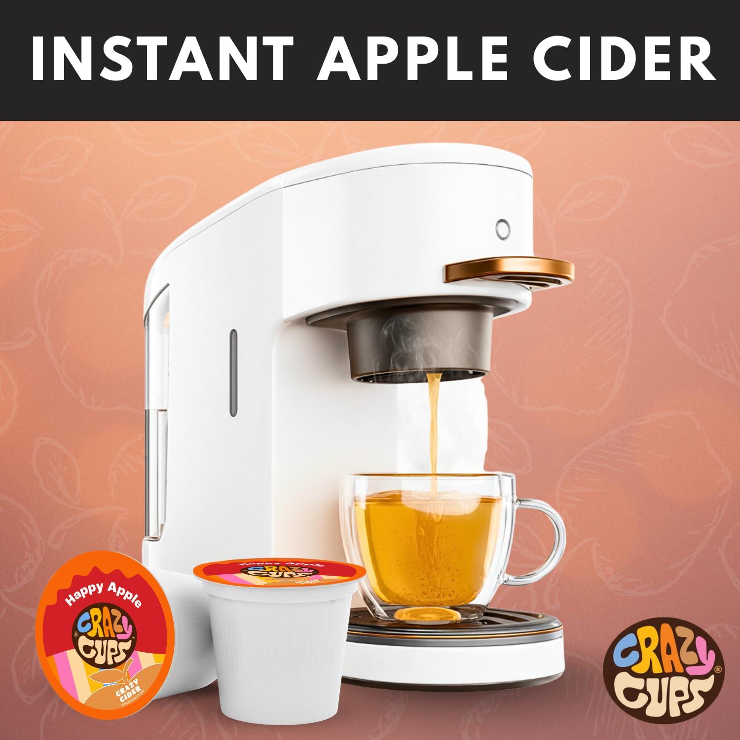 image:imageCrazy Cups Flavored Coffee Pods Santas Sugar Cookie Coffee Holiday Blend Medium Roast Single Serve for Keurig KCup Machines 22 Count in Recyclable PodsApple Cider
