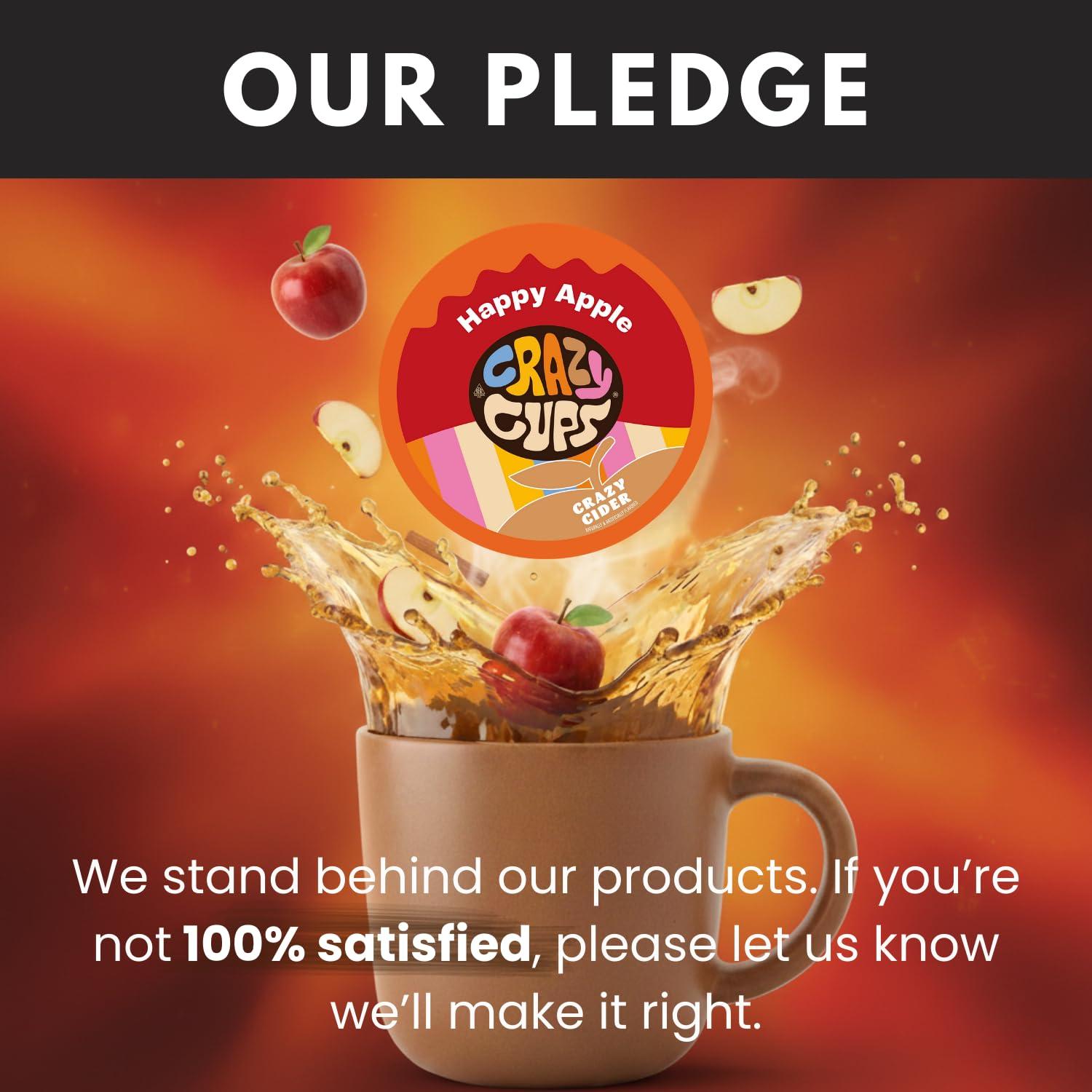 image:imageCrazy Cups Flavored Coffee Pods Santas Sugar Cookie Coffee Holiday Blend Medium Roast Single Serve for Keurig KCup Machines 22 Count in Recyclable PodsApple Cider