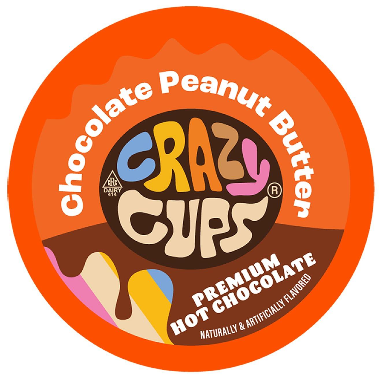 image:imageCrazy Cups Flavored Coffee Pods Holiday Spice amp Blend Single Serve Coffee for Keurig K Cups Machines Hot or Iced Medium Roast in RecyclablePack of 1 22 Count TotalChocolate Peanut Butter