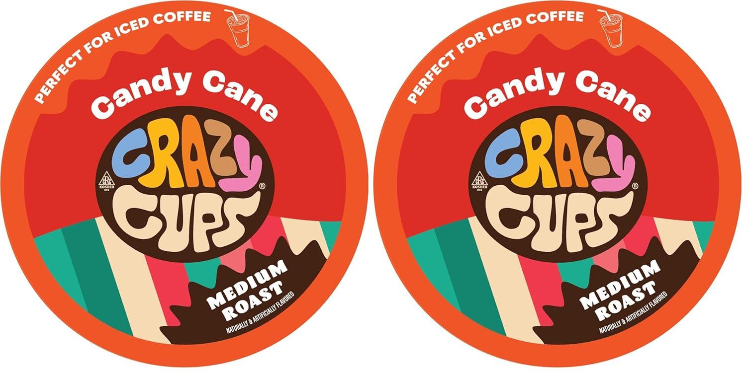 image:imageCrazy Cups Flavored Coffee Pods Holiday Spice amp Blend Single Serve Coffee for Keurig K Cups Machines Hot or Iced Medium Roast in RecyclablePack of 1 22 Count TotalCandy can