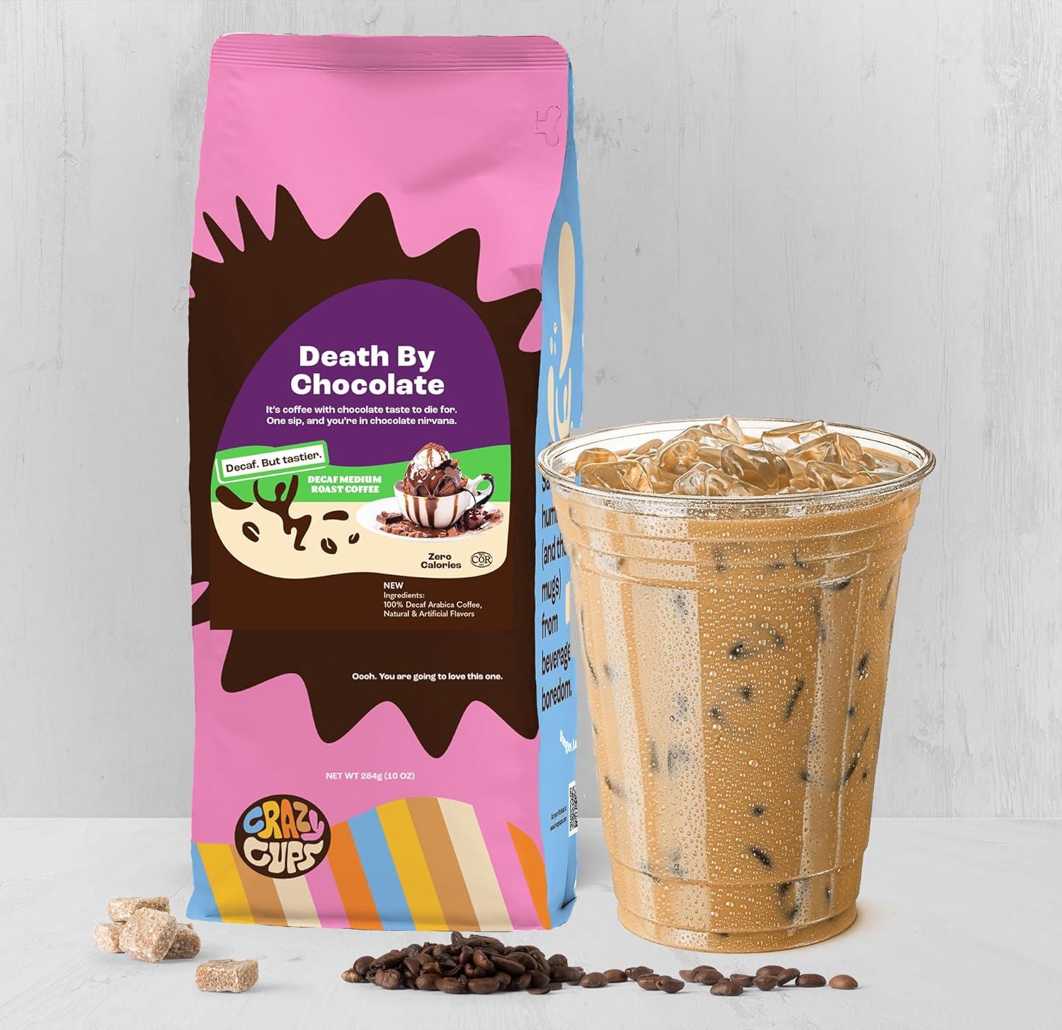 image:imageCrazy Cups Flavored Ground Decaf Christmas Coffee Decaffeinated White Christmas Coffee in 10 oz Bag For Brewing Flavored Hot or Iced Pack of 1Flavored Variety