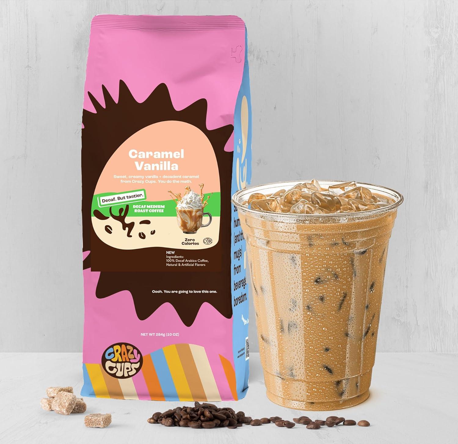 image:imageCrazy Cups Flavored Ground Decaf Holiday Coffee Decaffeinated Holiday Spice Coffee in 10 oz Bag For Brewing Flavored Hot or Iced Coffee Pack of 1Decaf Variety Pack