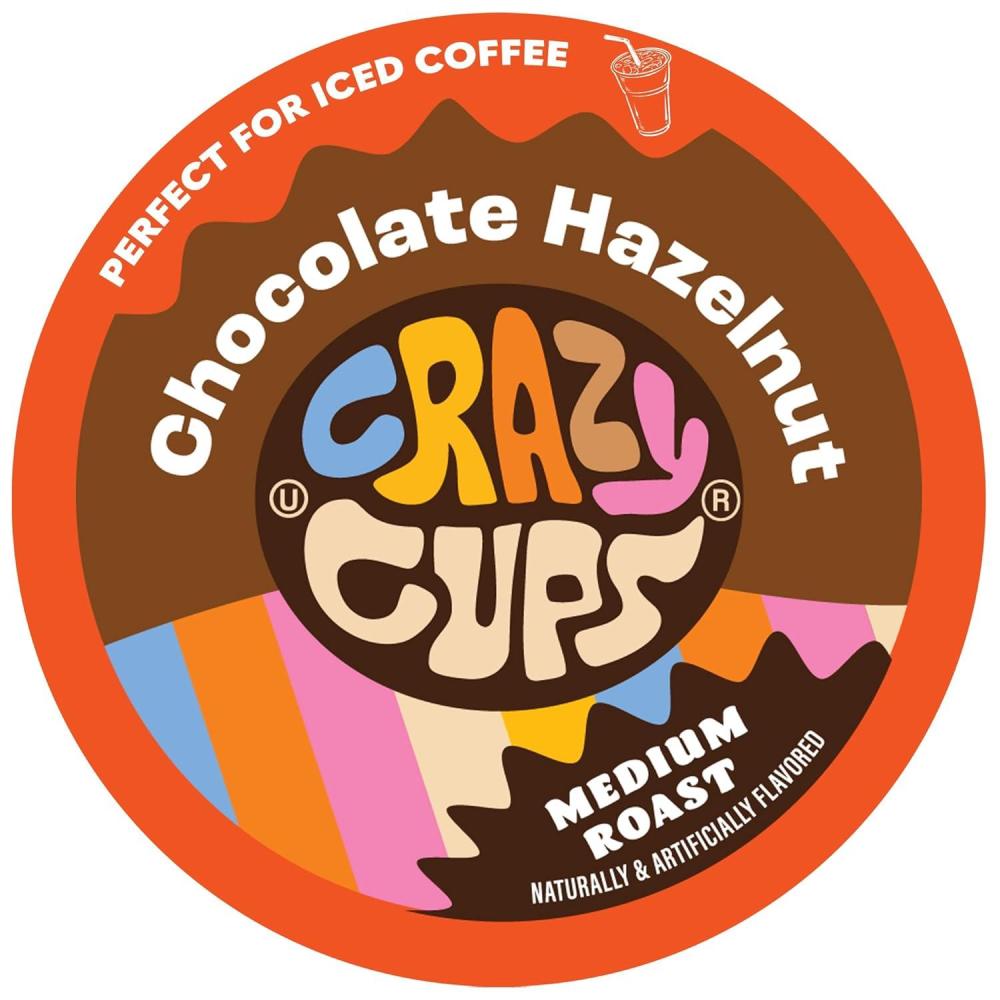 image:imageCrazy Cups Flavored Coffee Pods Santas Sugar Cookie Coffee Holiday Blend Medium Roast Single Serve for Keurig KCup Machines 22 Count in Recyclable PodsHazelnut Cocoa