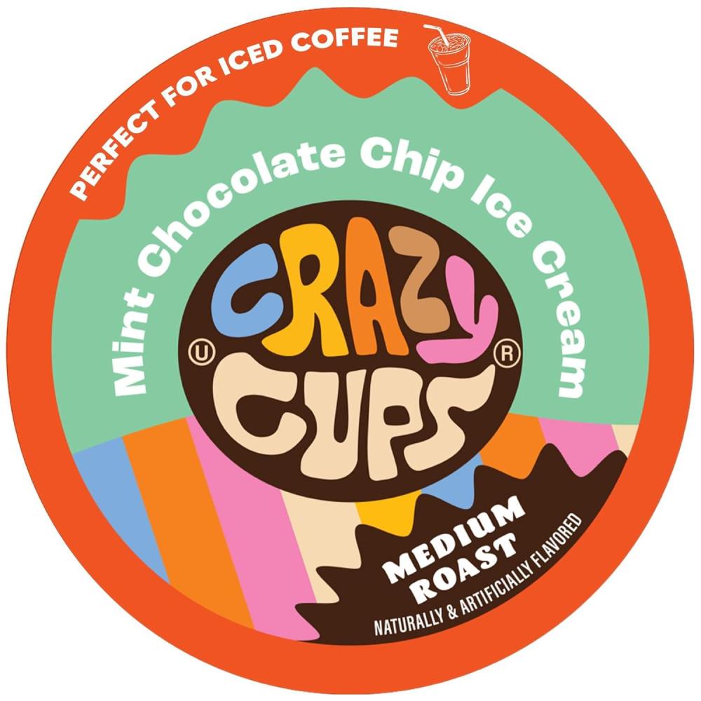 image:imageCrazy Cups Flavored Coffee Pods  Santas Sugar Cookie Coffee Holiday Blend Medium Roast Single Serve for Keurig KCup Machines 22 Count in Recyclable PodsMint Chocolate Chip Ice Cream