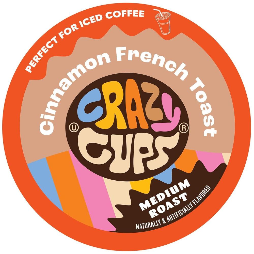 image:imageCrazy Cups Flavored Coffee Pods  Santas Sugar Cookie Coffee Holiday Blend Medium Roast Single Serve for Keurig KCup Machines 22 Count in Recyclable PodsCinnamon French Toast