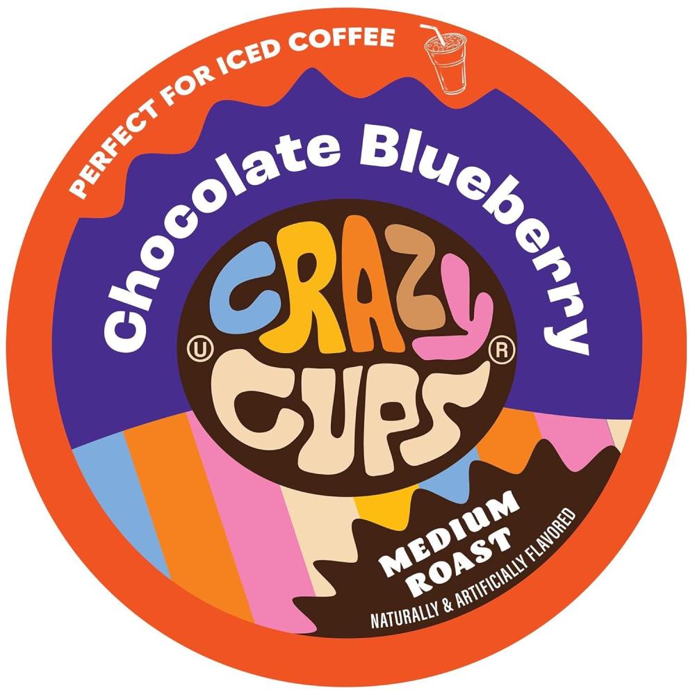 image:imageCrazy Cups Flavored Coffee Pods Holiday Spice amp Blend Single Serve Coffee for Keurig K Cups Machines Hot or Iced Medium Roast in RecyclablePack of 1 22 Count TotalCreamy Caramel Latte