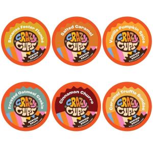 Crazy Cups Christmas Coffee Pods Variety Pack, Holiday Sampler of Single Serve Assorted Flavored Pods For Keurig K Cup Machines, 30 Count – Great Holiday Coffee Gift(Variety Pack)