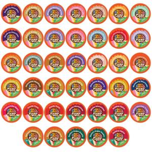 Crazy Cups Decaf Flavored Coffee Pods, Decaf Eggnog Coffee, Holiday Blend Coffee, Single Serve Coffee for Keurig K Cups Machines, Hot or Iced Coffee, Medium Roast Coffee, 22 Count(Decaf Flavored Variety Pack)