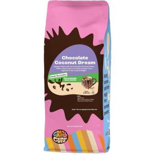 Crazy Cups Decaf Flavored Ground Coffee Variety Pack, Includes Chocolate Hazelnut, French Vanilla and Death by Chocolate, in 10 oz Bags, For Brewing Flavored Hot or Iced Decaf Coffee, Variety 3 Pack(Decaf Chocolate Coconut Dream)