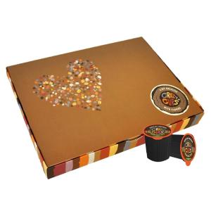 Crazy Cups Deluxe Holiday Decaf Flavored Coffee Gift Box, Assorted Flavored Decaf Coffee for Keurig K-Cups Machines, Medium Roast Coffee in Recyclable Pods, 20 Count(Decaf Variety Gift Sampler)