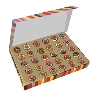 Crazy Cups Deluxe Holiday Flavored Coffee Gift Box, Assorted Flavored Coffee for Keurig K-Cups Machines, Medium Roast Coffee in Recyclable Pods, 30 Count…(Crazy Cups Flavored Deluxe Sampler)