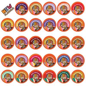 Crazy Cups Deluxe Holiday Flavored Coffee Gift Box, Assorted Flavored Coffee for Keurig K-Cups Machines, Medium Roast Coffee in Recyclable Pods, 30 Count…(Crazy Cups Flavored Coffee Variety Pack)