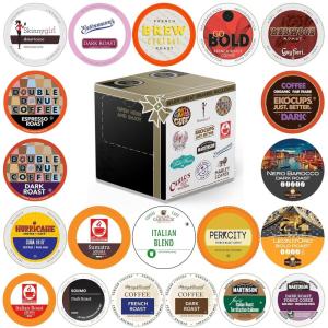 Crazy Cups Deluxe Holiday Hot Chocolate Gift Set, Assorted Flavored Hot Chocolates for Keurig K Cups Machines, Single Serve Hot Cocoa in Recyclable Pods, 20 Count(Bold)