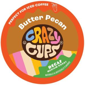 Crazy Cups Santa’s Sugar Cookies DECAF 22ct(Butter Pecan Swirl)