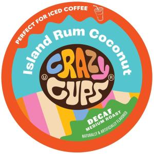 Crazy Cups Santa’s Sugar Cookies DECAF 22ct(Island Rum Coconut)