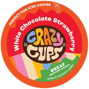 Crazy Cups Santa’s Sugar Cookies DECAF 22ct(White Chocolate Strawberry)