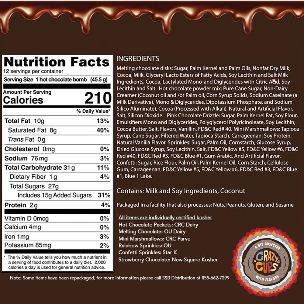 image:imageCrazy Cups Caffeinated Hot Chocolate Molten Chocolate Souffle Pods For Keurig K Cups Machines 100 Mg Of Caffeine Coffee Substitute Hot Cocoa Pods 22 CountHot Chocolate Bomb Kit