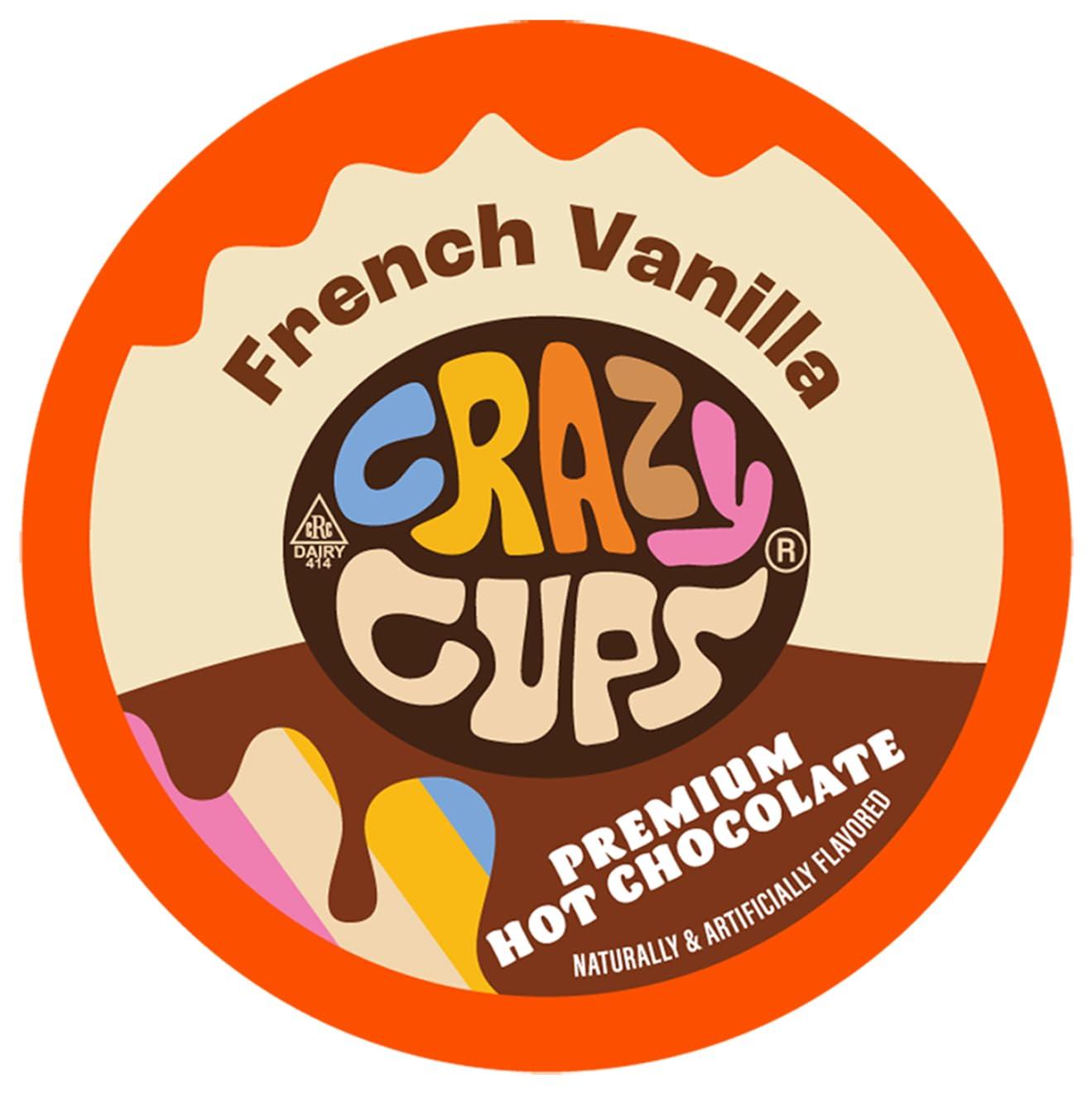 image:imageCrazy Cups Caffeinated Hot Chocolate Molten Chocolate Souffle Pods For Keurig K Cups Machines 100 Mg Of Caffeine Coffee Substitute Hot Cocoa Pods 22 CountFrench Vanilla