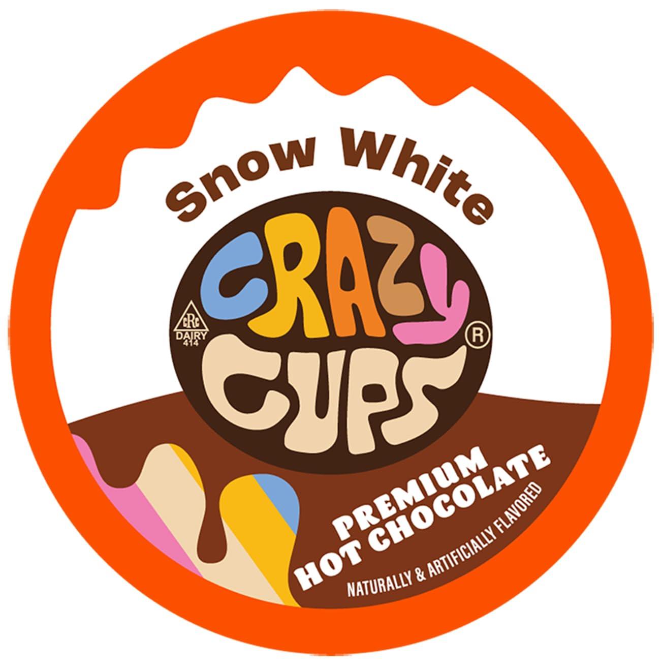 image:imageCrazy Cups Caffeinated Hot Chocolate Molten Chocolate Souffle Pods For Keurig K Cups Machines 100 Mg Of Caffeine Coffee Substitute Hot Cocoa Pods 22 CountSnow White
