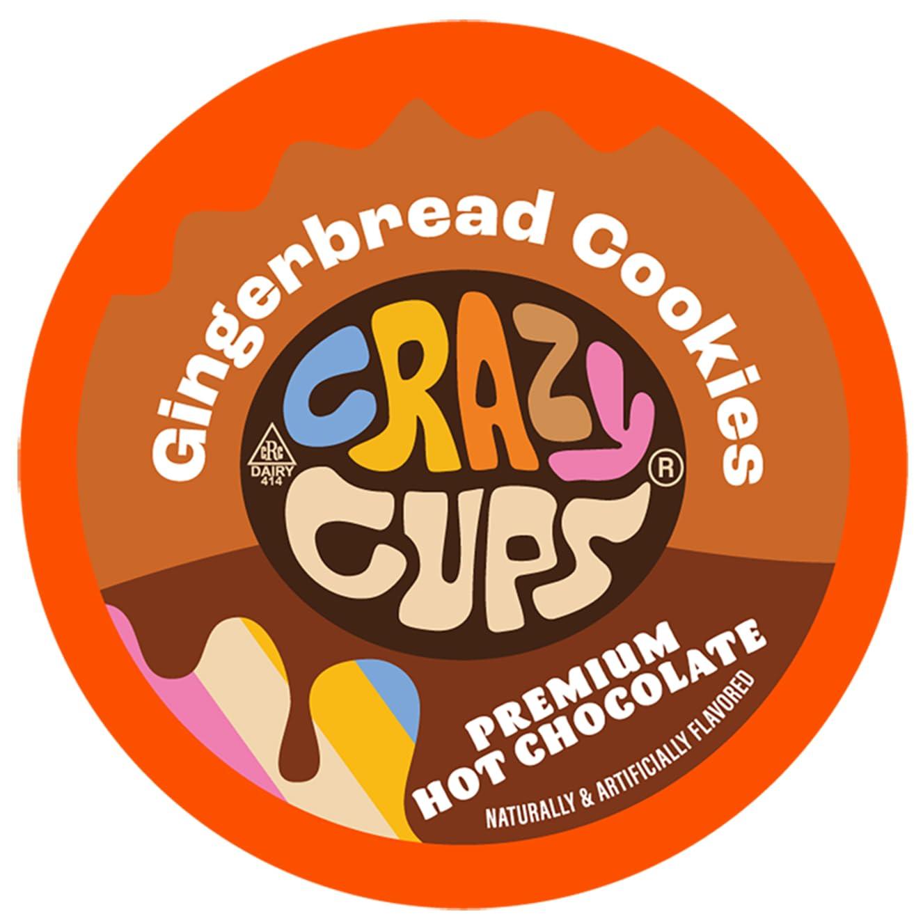 image:imageCrazy Cups Caffeinated Hot Chocolate Molten Chocolate Souffle Pods For Keurig K Cups Machines 100 Mg Of Caffeine Coffee Substitute Hot Cocoa Pods 22 CountGingerbread Cookies