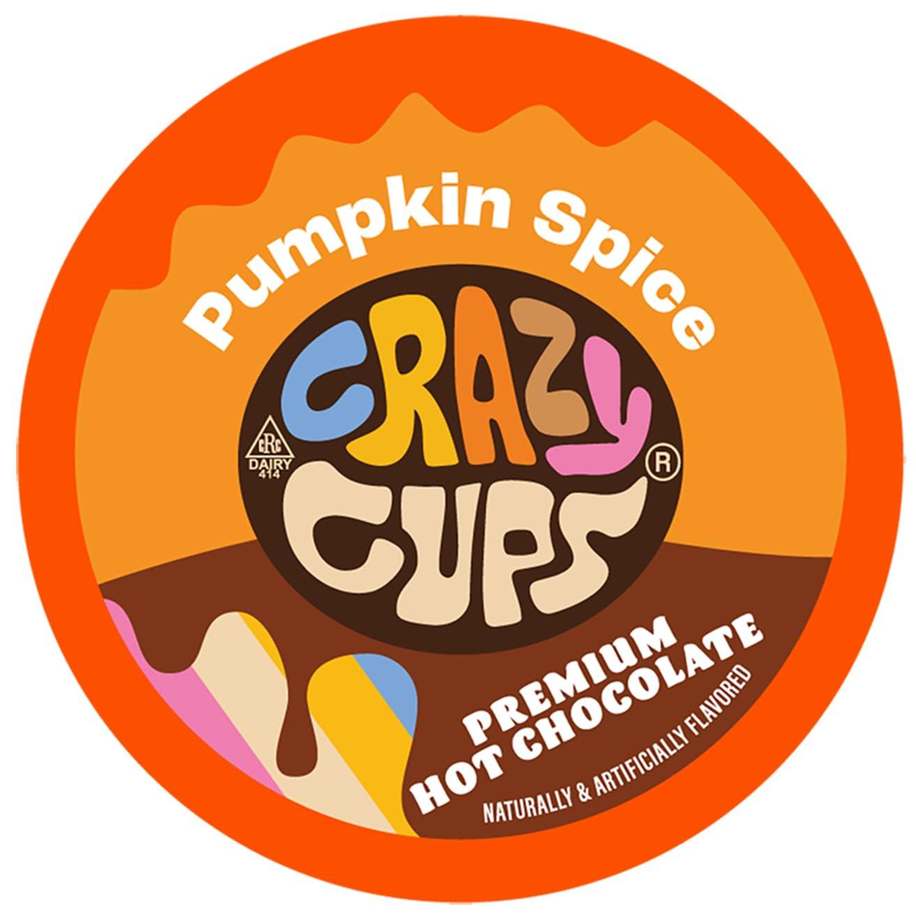 image:imageCrazy Cups Caffeinated Hot Chocolate Molten Chocolate Souffle Pods For Keurig K Cups Machines 100 Mg Of Caffeine Coffee Substitute Hot Cocoa Pods 22 CountPumpkin Spice