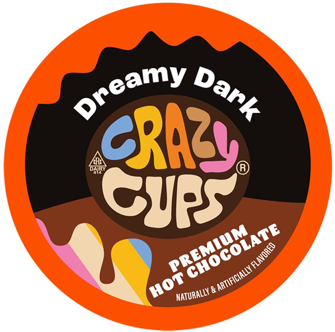 image:imageCrazy Cups Caffeinated Hot Chocolate Molten Chocolate Souffle Pods For Keurig K Cups Machines 100 Mg Of Caffeine Coffee Substitute Hot Cocoa Pods 22 CountDreamy Dark