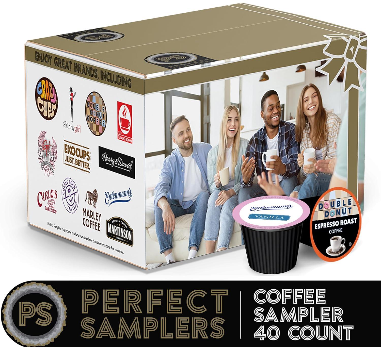 image:imageCrazy Cups Flavored Decaf Coffee Pods Variety Pack Compatible with Keurig K Cups Brewers 40 Count Assorted Decaffeinated Flavored Coffee SamplerPack of 1Premium Assortment
