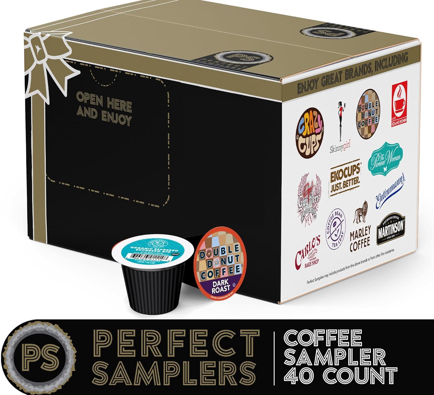 image:imageCrazy Cups Flavored Medium Roast Hot or Iced Coffee Variety Recyclable Pods for Keurig K Cup Brewers 24 CountUnflavored Coffee Variety