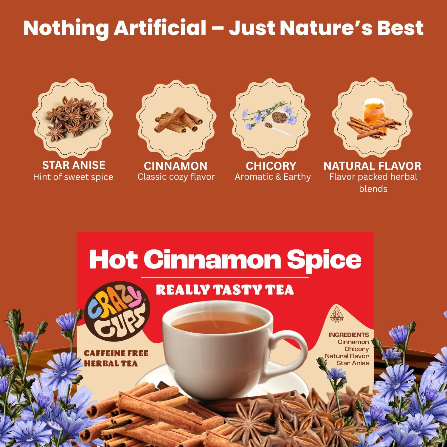 image:imageCrazy Cups Medium Roast Chocolate Coffee Lovers Coffee Pods Variety Pack 24 CountCinnamon