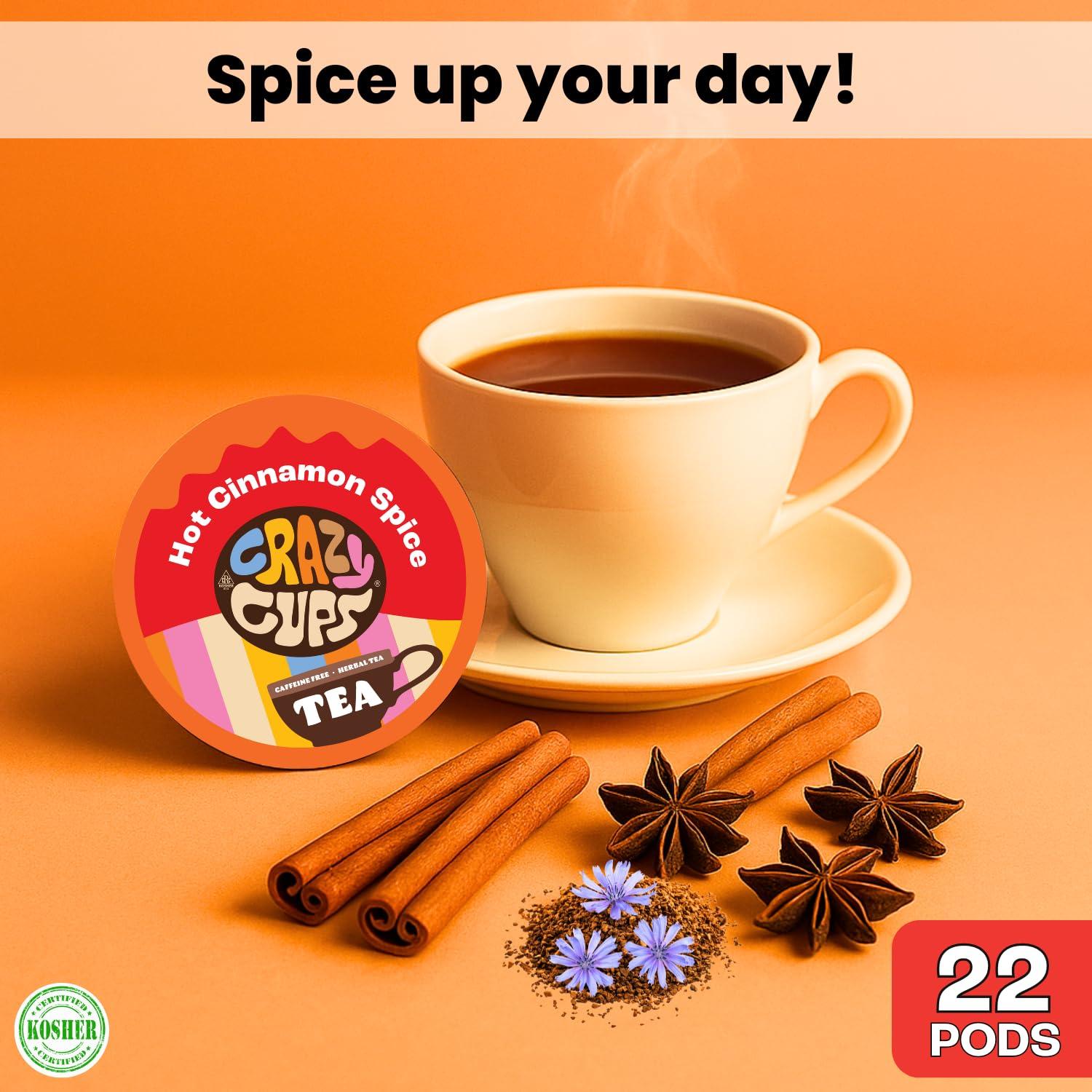 image:imageCrazy Cups Medium Roast Chocolate Coffee Lovers Coffee Pods Variety Pack 24 CountCinnamon
