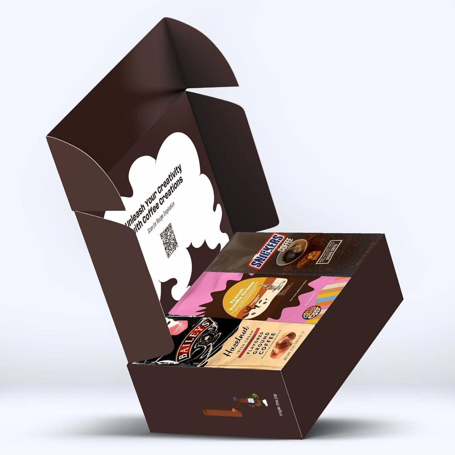 image:imagePerfect Samplers Hot Chocolate Pods Variety Pack Sampler Hot Cocoa Single Serve Cups for Keurig K Cup Brewers 20 CountSnickers Baileys Hazelnut French Vanilla Coffee