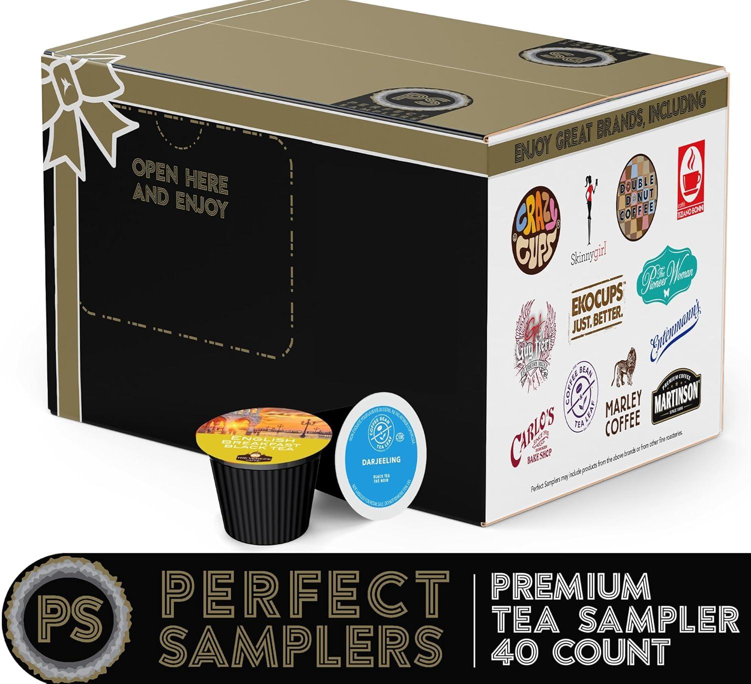 image:imageTea Pods Variety Pack Assorted Green Tea Black Tea White Tea amp Herbal Tea Single Serve Tea Pods for Keurig K Cups Machines 40 Count