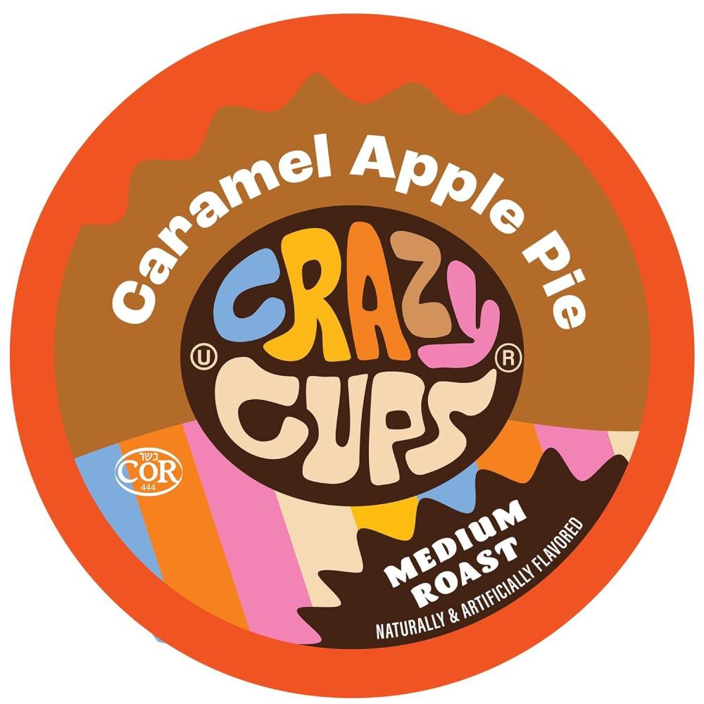 image:imageCrazy Cup Flavored Coffee Pods Blueberry Coffee Pods Blueberry Cobbler Coffee in Recyclable Single Serve Cups For Keurig K Cups Machines 22 CountCaramel Apple pie