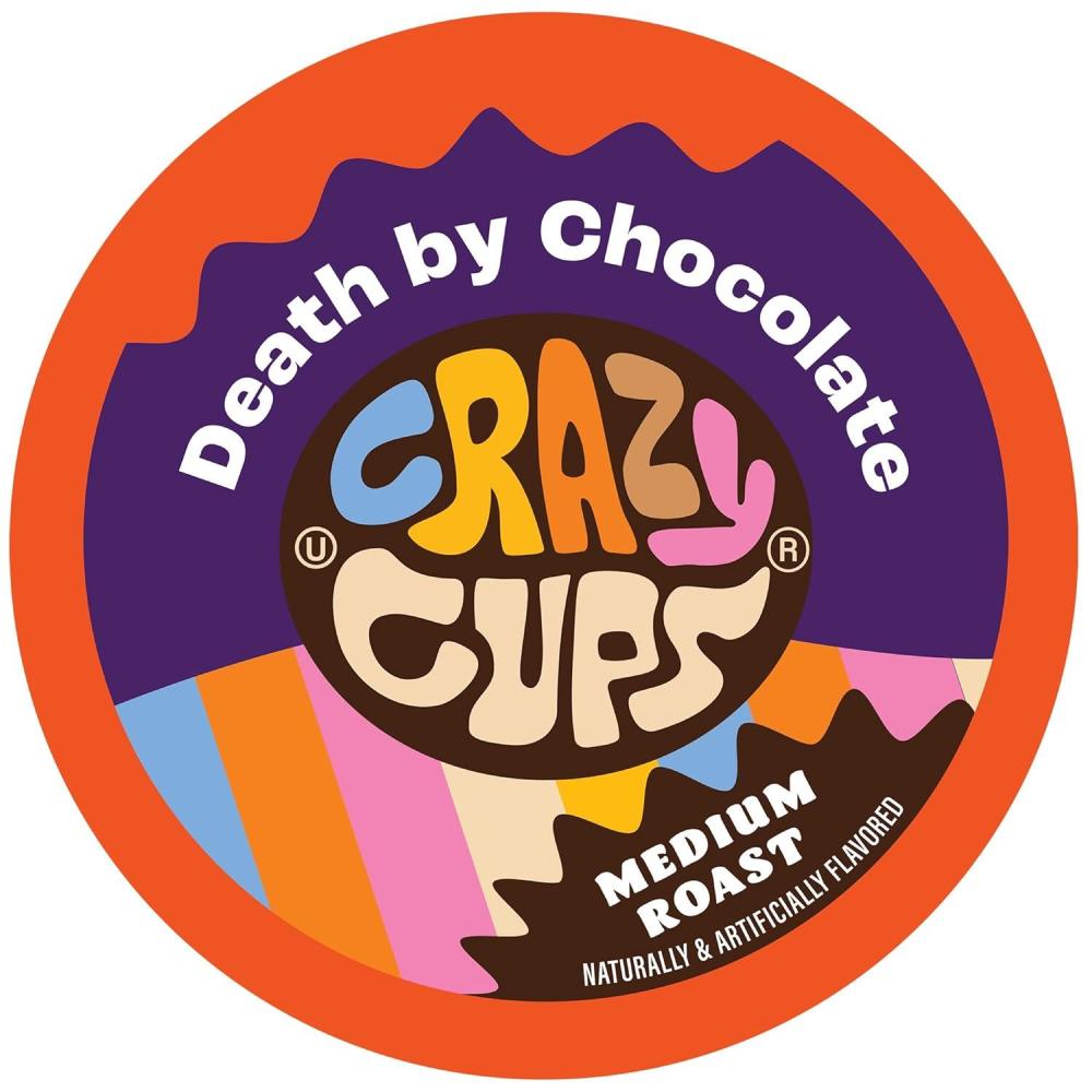 image:imageCrazy Cup Flavored Coffee Pods Blueberry Coffee Pods Blueberry Cobbler Coffee in Recyclable Single Serve Cups For Keurig K Cups Machines 22 CountDeath by Chocolate