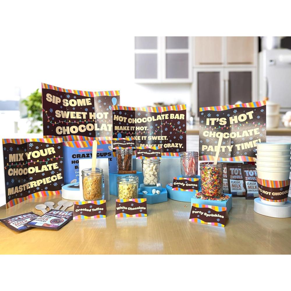 image:imageCrazy Cups Caffeinated Hot Chocolate Molten Chocolate Souffle Pods For Keurig K Cups Machines 100 Mg Of Caffeine Coffee Substitute Hot Cocoa Pods 22 CountDeluxe Hot Chocolate Bar Kit