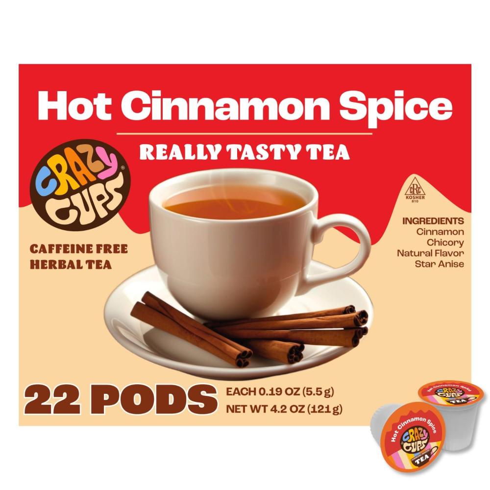 image:imageCrazy Cups Medium Roast Chocolate Coffee Lovers Coffee Pods Variety Pack 24 CountCinnamon