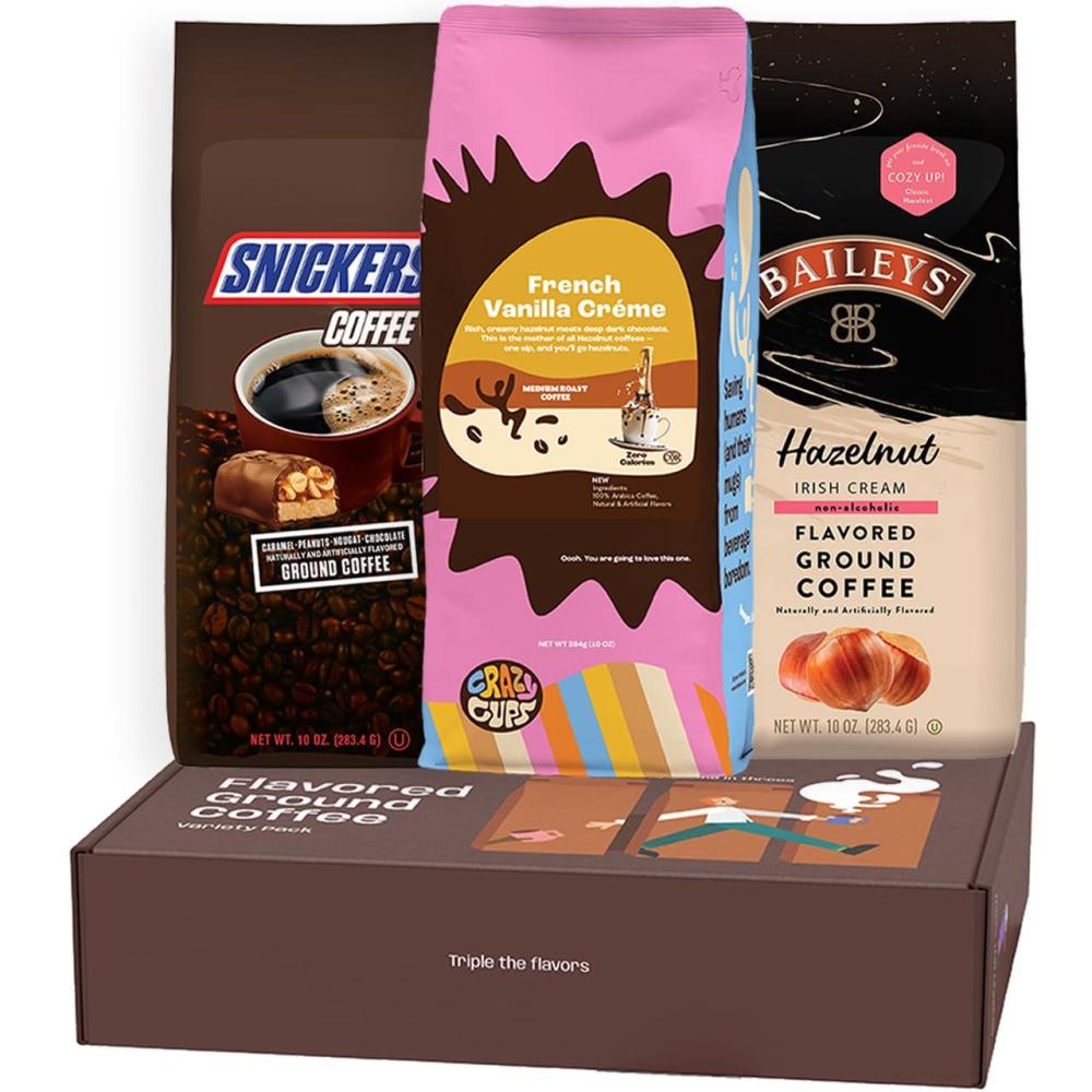 image:imagePerfect Samplers Hot Chocolate Pods Variety Pack Sampler Hot Cocoa Single Serve Cups for Keurig K Cup Brewers 20 CountSnickers Baileys Hazelnut French Vanilla Coffee