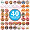 image:imageCrazy Cups Flavored Decaf Coffee Pods Variety Pack Compatible with Keurig K Cups Brewers 40 Count Assorted Decaffeinated Flavored Coffee SamplerPack of 1Premium Flavored Coffee Variety