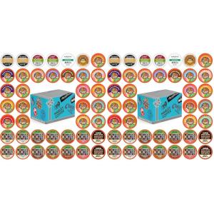 Crazy Cups Flavored Decaf Coffee Pods Variety Pack Compatible with Keurig K Cups Brewers, 40 Count, Assorted Decaffeinated Flavored Coffee Sampler(Pack of 1)(Premium Decaf Flavored Variety)