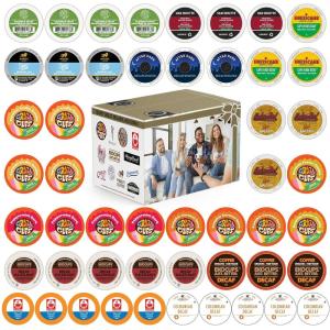 Crazy Cups Flavored Medium Roast Hot or Iced Coffee, Variety Recyclable Pods for Keurig K Cup Brewers, 24 Count(Decaf Variety Pack)